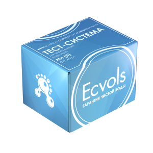 Тест-система Ecvols-Well 4/1  для определения железа, жесткости, марганца и органики, 5 тестов