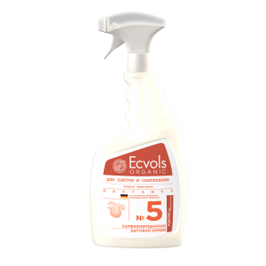 Средство для чистки сантехники и плитки Ecvols №5 с эфирными маслами (бергамот), 750 мл