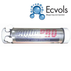 Ультрафиолетовый стерилизатор  для воды AquaPro UV-S, 0,25  м3/час, 1/4", 10 Вт