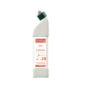 Антибактериальное средство для чистки унитаза Ecvols №18 без хлорки с эфирным маслом груши, 750 мл
