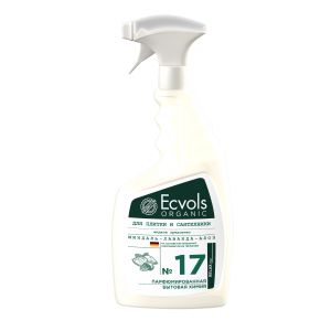 Средство для чистки сантехники и плитки Ecvols №17 с эфирными маслами (миндаль-лаванда-алоэ), 750 м